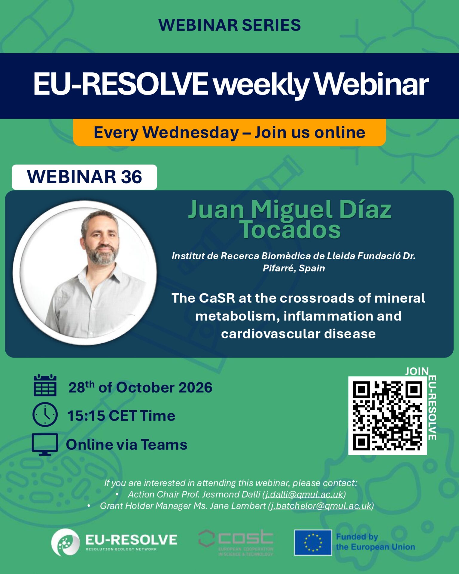 EU-RESOLVE weekly webinar 36 poster Juan Miguel Díaz Tocados